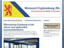 Tablet Screenshot of motorslooplimburg.nl